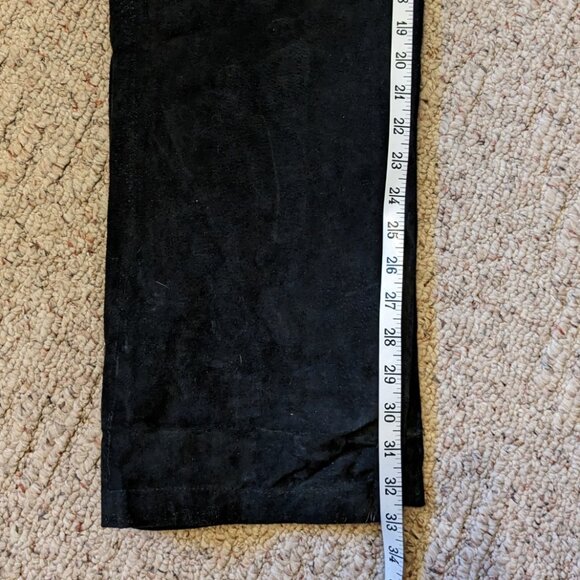 Vintage Y2K Suede Leather Jean Style Pants New - Picture 8 of 9
